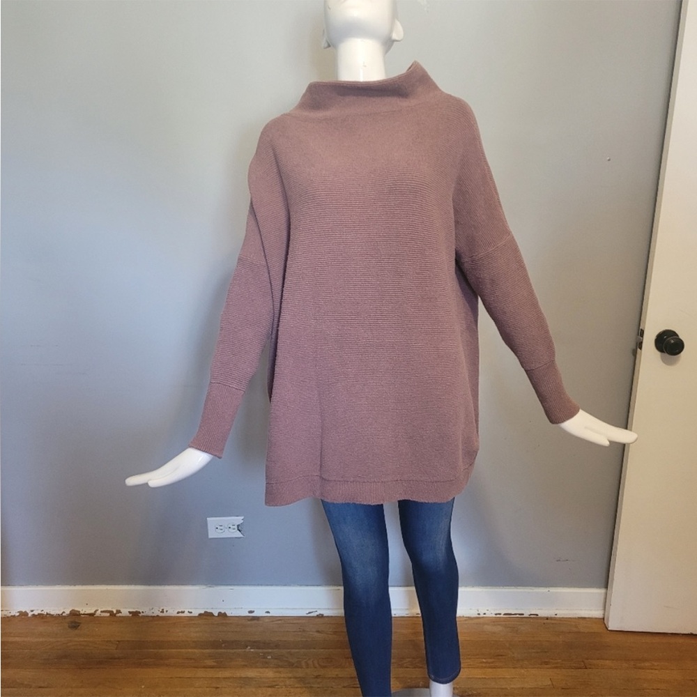 Free People Ottoman Slouchy Tunic Sweater Dress in Nutmeg, GUC, Size S
